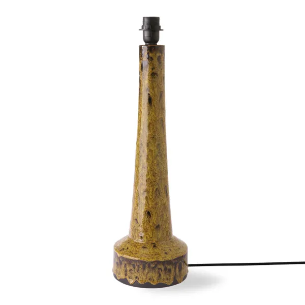 Pied De Lampe Retro En Gres - Moutarde-HK Living New