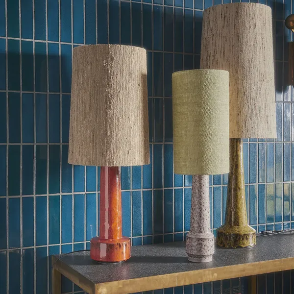 Pied De Lampe Retro En Gres - Moutarde-HK Living New