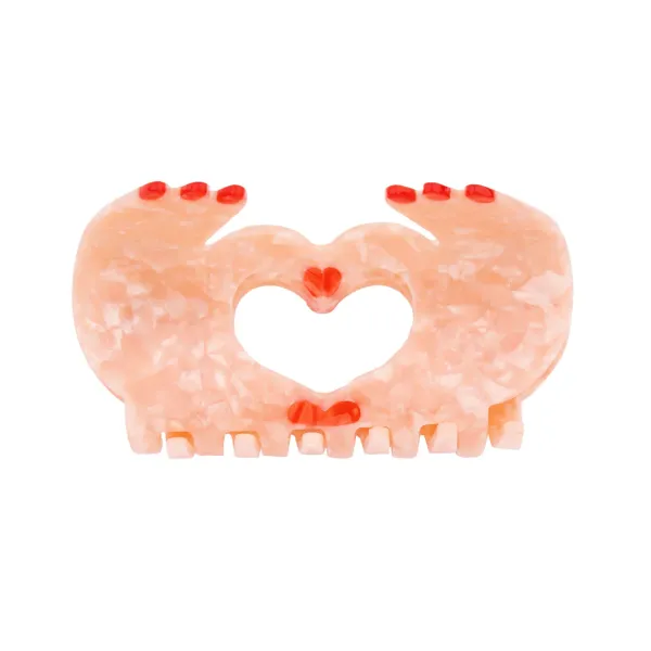 Pince A Cheveux Amour - Blanc-Coucou Suzette Online