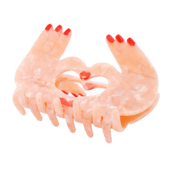 Pince A Cheveux Amour - Blanc-Coucou Suzette Online