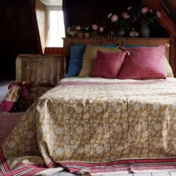 Plaid Botanical En Coton - L 220 X L 140 Cm-Doing Goods Hot