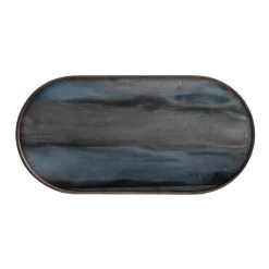 Plateau En Verre Graphite - Organic Glass Oblong - L 71 Cm-Ethnicraft Clearance