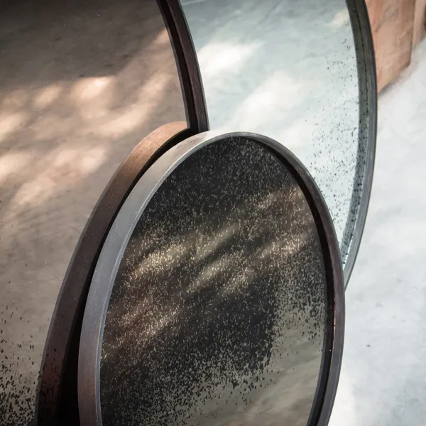 Plateau Miroir - Bronze Mirror - O 61 Cm-Ethnicraft Online