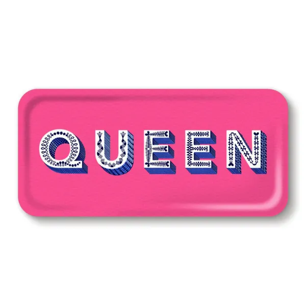 Plateau Queen - 32 X 15 Cm - Bright Pink-Sélectionné par Fleux Hot