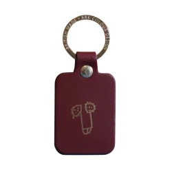 Porte-clés Zizi En Cuir - Oxblood-Ark New