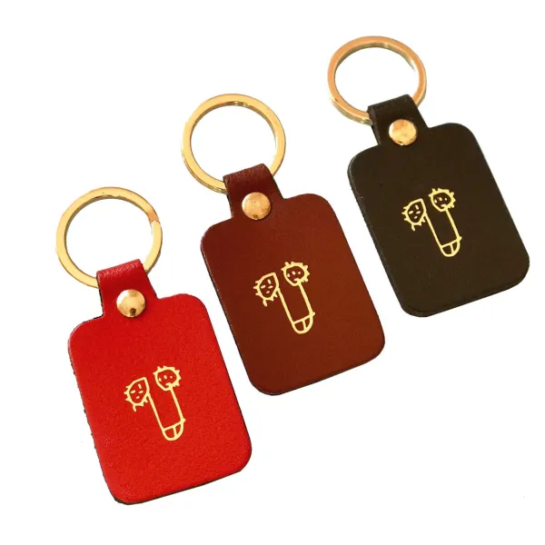 Porte-clés Zizi En Cuir - Rouge-Ark Best