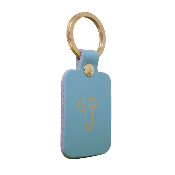 Porte-clés Zizi En Cuir - Turquoise-Ark New