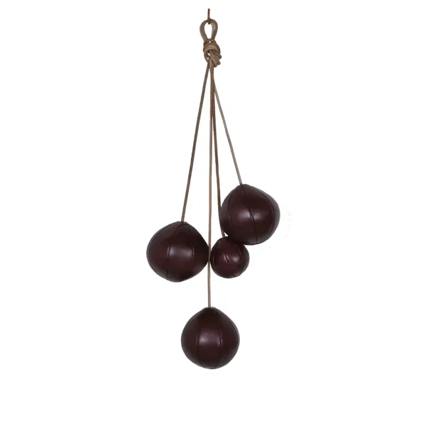 Porte-Manteau Clothes Rack Cuir & Lie De Vin-ENOstudio Online