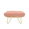Pouf Croisette En Velours - Rose-Honoré Clearance