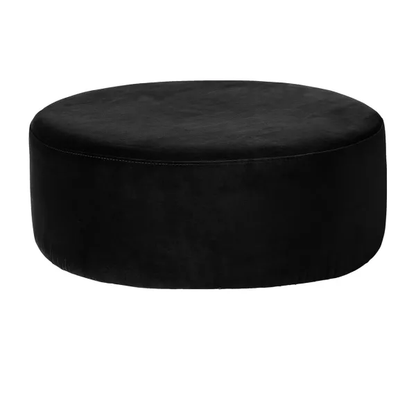 Pouf Wind Velours Noir-Broste Copenhagen