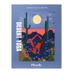 Puzzle Desert Yoga By Olivia Burki - 500 Pieces-Piecely New