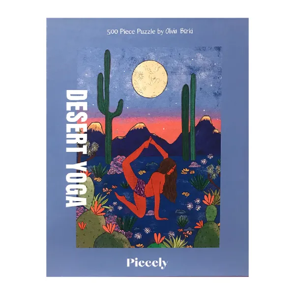 Puzzle Desert Yoga By Olivia Burki - 500 Pieces-Piecely New