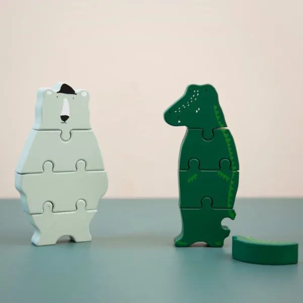 Puzzle Mr Crocodile En Bois-Trixie