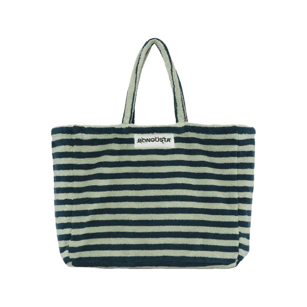 Sac Weekend A Rayures - Sea Foam & Deep Teal-Sélectionné par Fleux