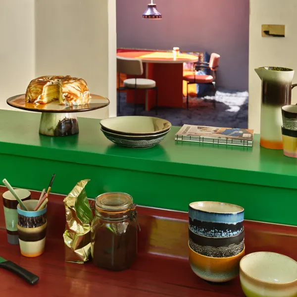 Set De 4 Bols Ceramique 70'S Groovy-HK Living Discount
