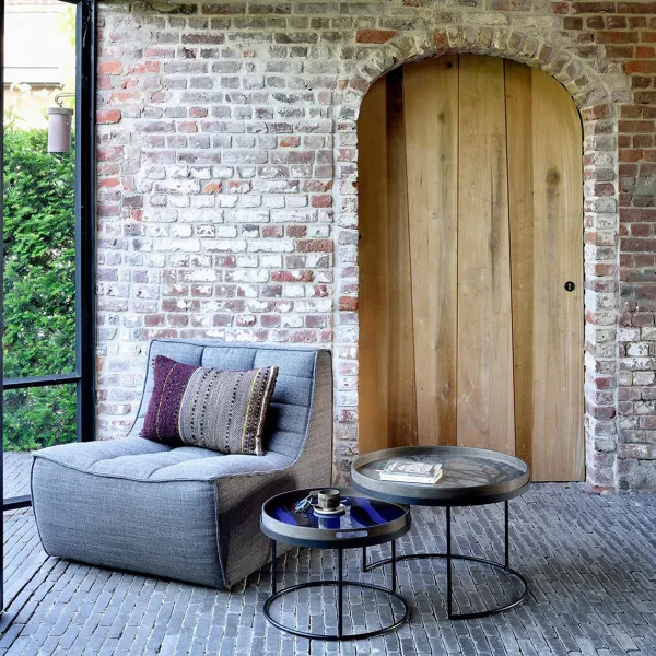 Set De 2 Tables Basses Pour Plateaux Ronds - O 62 Cm & O 49 Cm-Ethnicraft Clearance