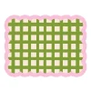 Set De Table Biscotti A Carreaux - 38 Cm X 48 Cm -Kaki & Rose-Fleux Clearance