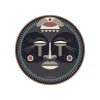 Set De Table Masque Africain Massai En Vinyle - O 38 Cm - Noir-Pôdevache New