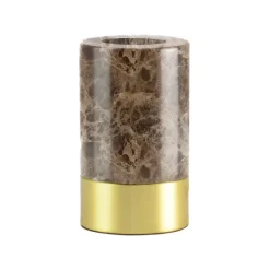 Socle Lampe De Table Romance - Marbre Marron-Elements Lighting Outlet