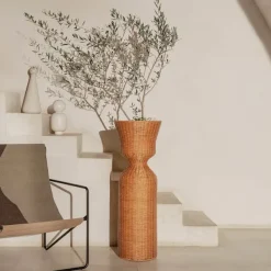 Support Plante Agnes Naturel - O 36,8 X H 90Cm-Ferm Living Outlet