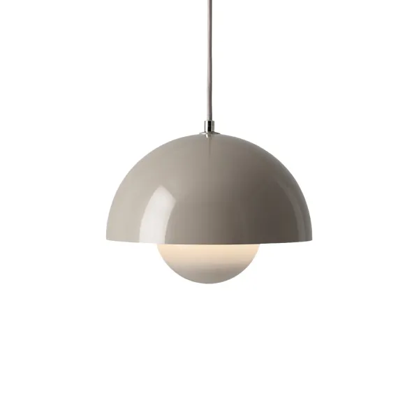 Suspension Flowerpot Vp1 By Verner Panton - Gris Beige-And Tradition Discount