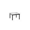 Table Basse Kofi Chene Massif Noir & Verre Roseau Clair - L 60 X L 60 X H 36 Cm-Hay Discount
