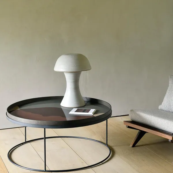 Table Basse Pour Plateau Rond En Metal - O 93 Cm-Ethnicraft Discount