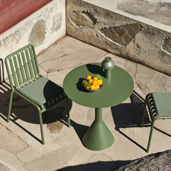 Table Cone Palissade - O 90 X H 74 Cm - Olive-Hay New