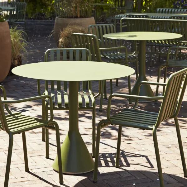 Table Cone Palissade - O 90 X H 74 Cm - Olive-Hay New