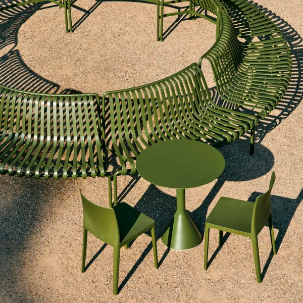 Table Cone Palissade - O 90 X H 74 Cm - Olive-Hay New