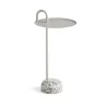 Table D'Appoint Bowler En Acier Et Granit - Beige-Hay New