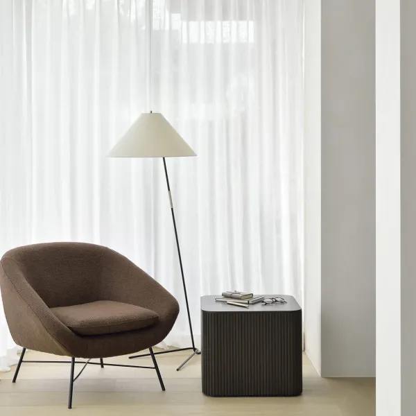 Table D'Appoint Carree Roller Max En Acajou - Marron-Ethnicraft Clearance