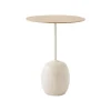 Table D'Appoint Lato Ln8 Chene / Marbre Crema Diva - O 40 Cm-And Tradition Hot