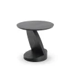 Table D'Appoint Oblic En Teck Noir Verni - O 52 Cm-Ethnicraft Outlet