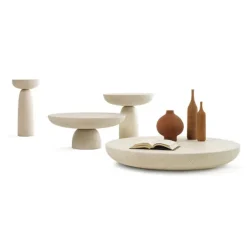 Table D'Appoint Olo - O 30 X H 61 Cm - Ivoire-MOGG New