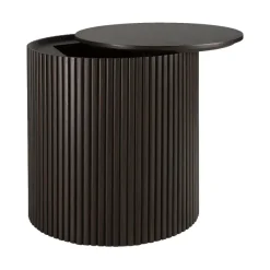 Table D'Appoint Ronde Roller Max En Acajou - Marron-Ethnicraft Discount