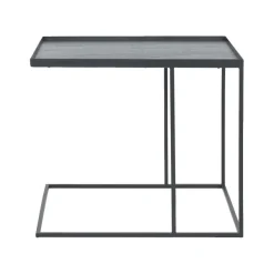 Table D'Appoint Square En Metal - Noir-Ethnicraft Discount