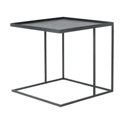 Table D'Appoint Square En Metal - Noir-Ethnicraft Discount