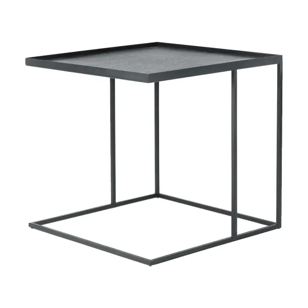 Table D'Appoint Square En Metal - Noir-Ethnicraft Discount