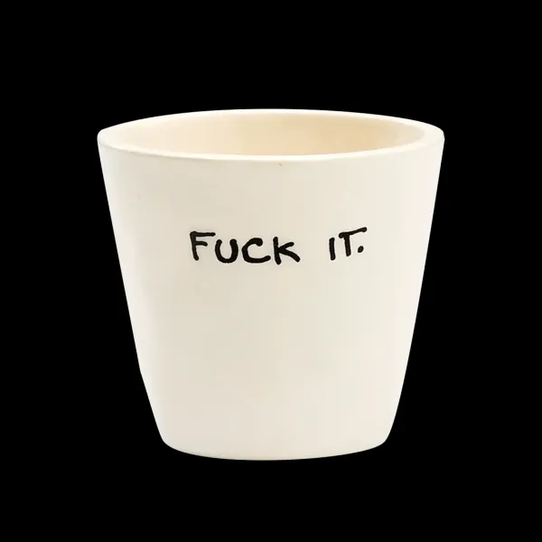 Tasse Expresso Fuck It - Blanc-Sélectionné par Fleux