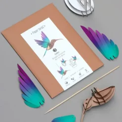 Trophee Origami Colibri Vert & Violet-Assembli Hot