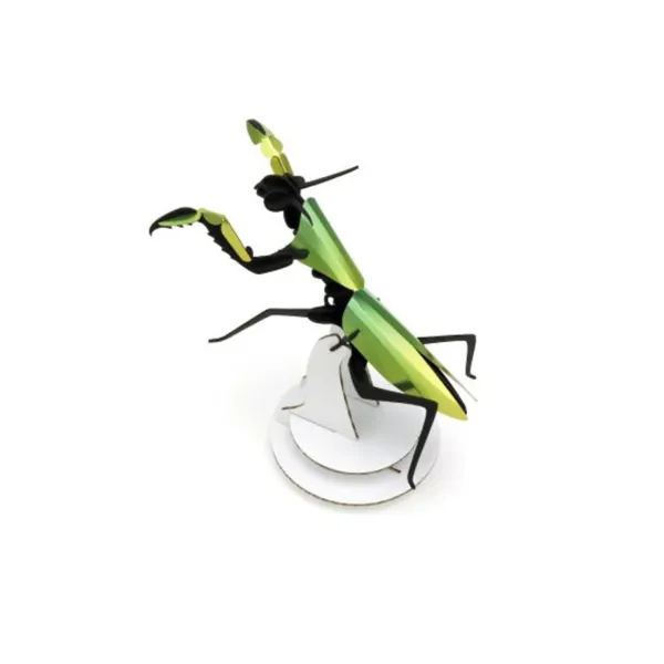 Trophee Origami Mante Religieuse - Vert Mango Metallique-Assembli Sale