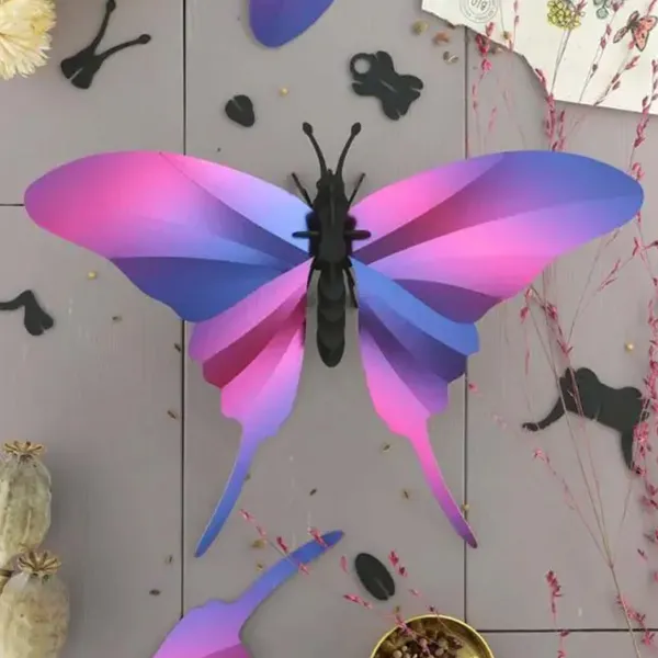 Trophee Origami Papillon Swordtail - Purple Metallic-Assembli Hot