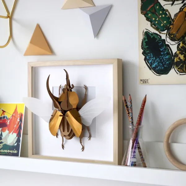 Trophee Origami Scarabee Atlas Dore-Assembli