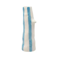 Vase A Bec Et Cils En Gres - Bleu-F&H New