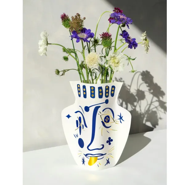Vase Visage 1 En Papier - Blanc - Jaime Hayon-Octaevo Clearance