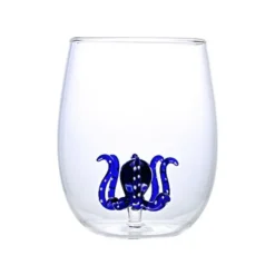 Verre Pieuvre - Bleu-Sélectionné par Fleux