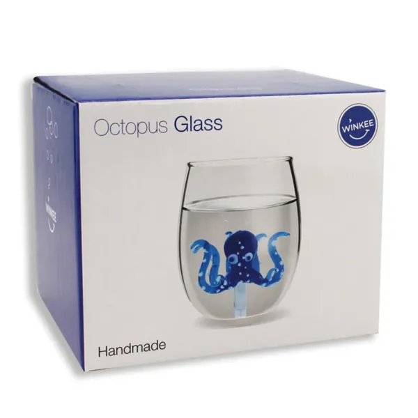 Verre Pieuvre - Bleu-Sélectionné par Fleux